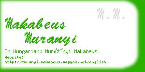 makabeus muranyi business card